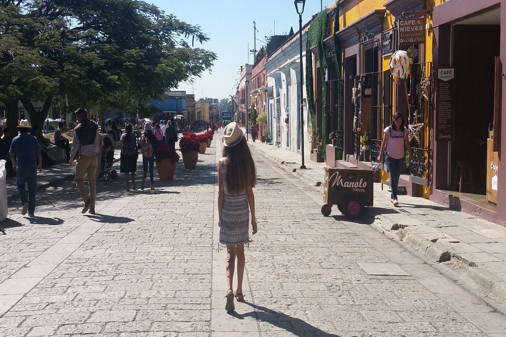 Oaxaca de Juarez koloniale straat